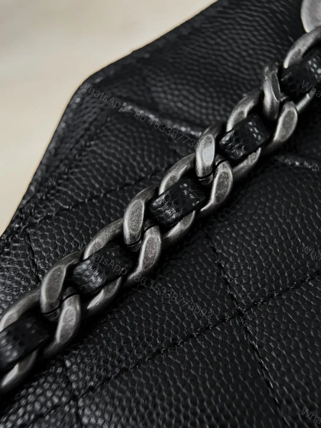 View 6 of CHANEL 25 Bag Mini Black with Sliver Hardware