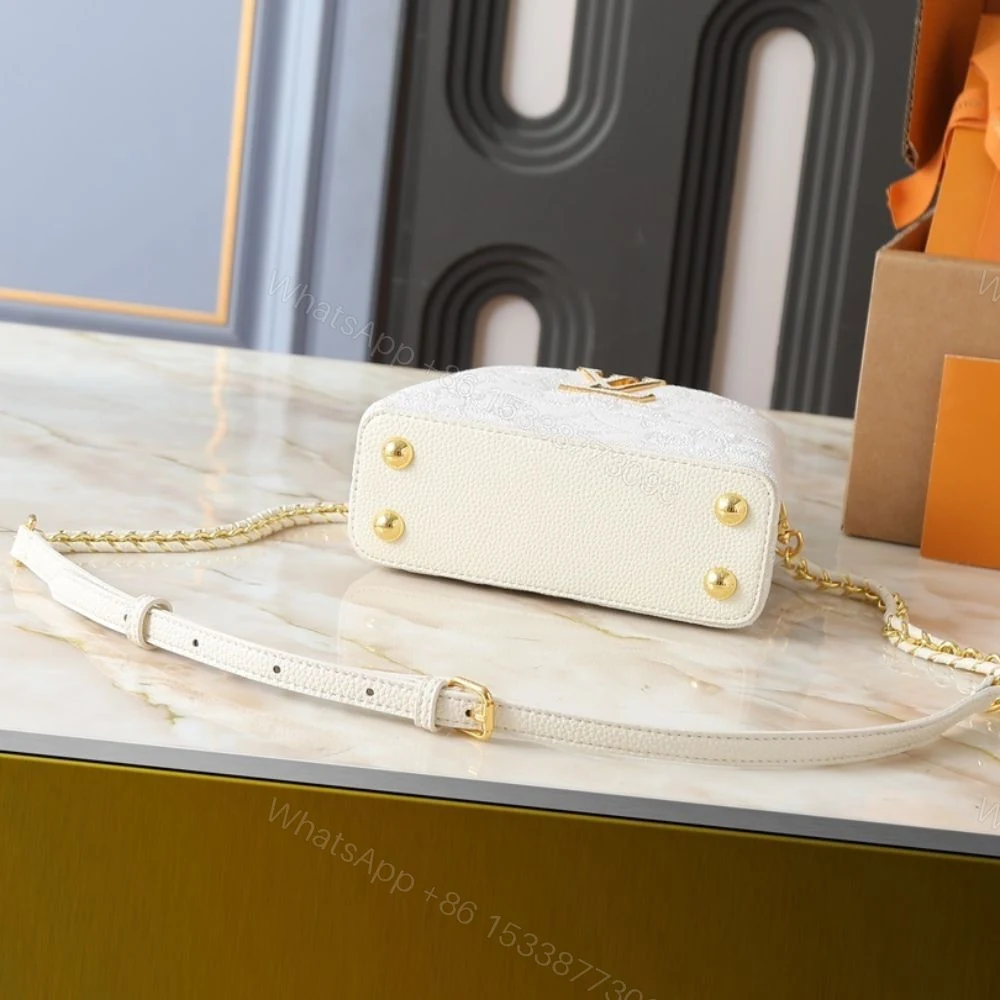 View 4 of Louis Vuitton Capucines Mini Vanilla 21Cm