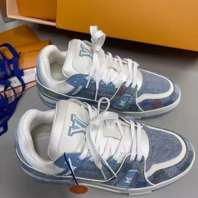 View 6 of Denim Patchwork Sneakers: Lux Urban Comfort Shoes