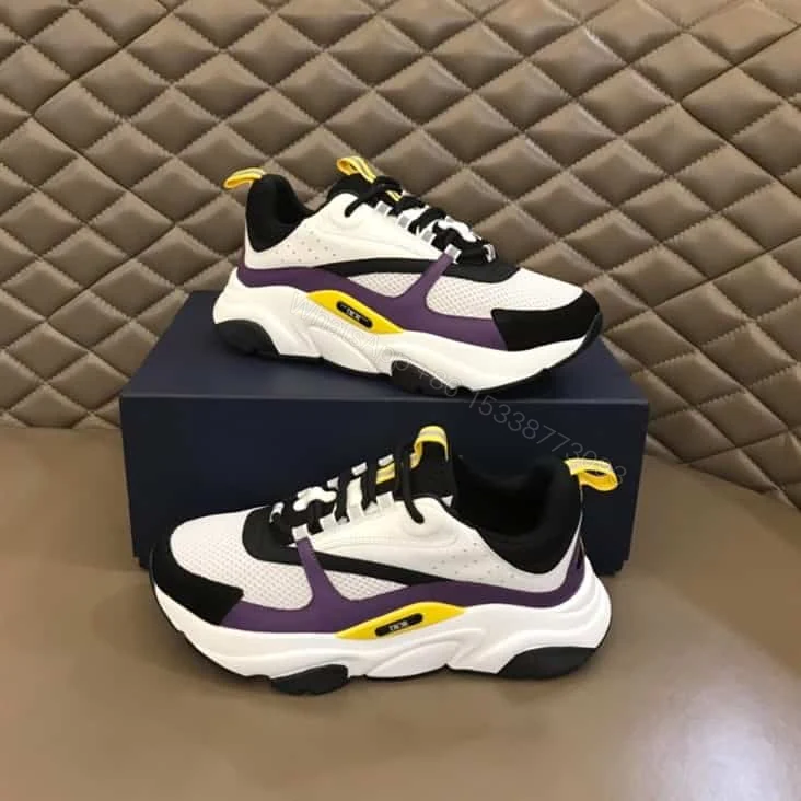 View 2 of B22 SNEAKER TECHNICAL MESH WITH AND CALFSKIN – CD111