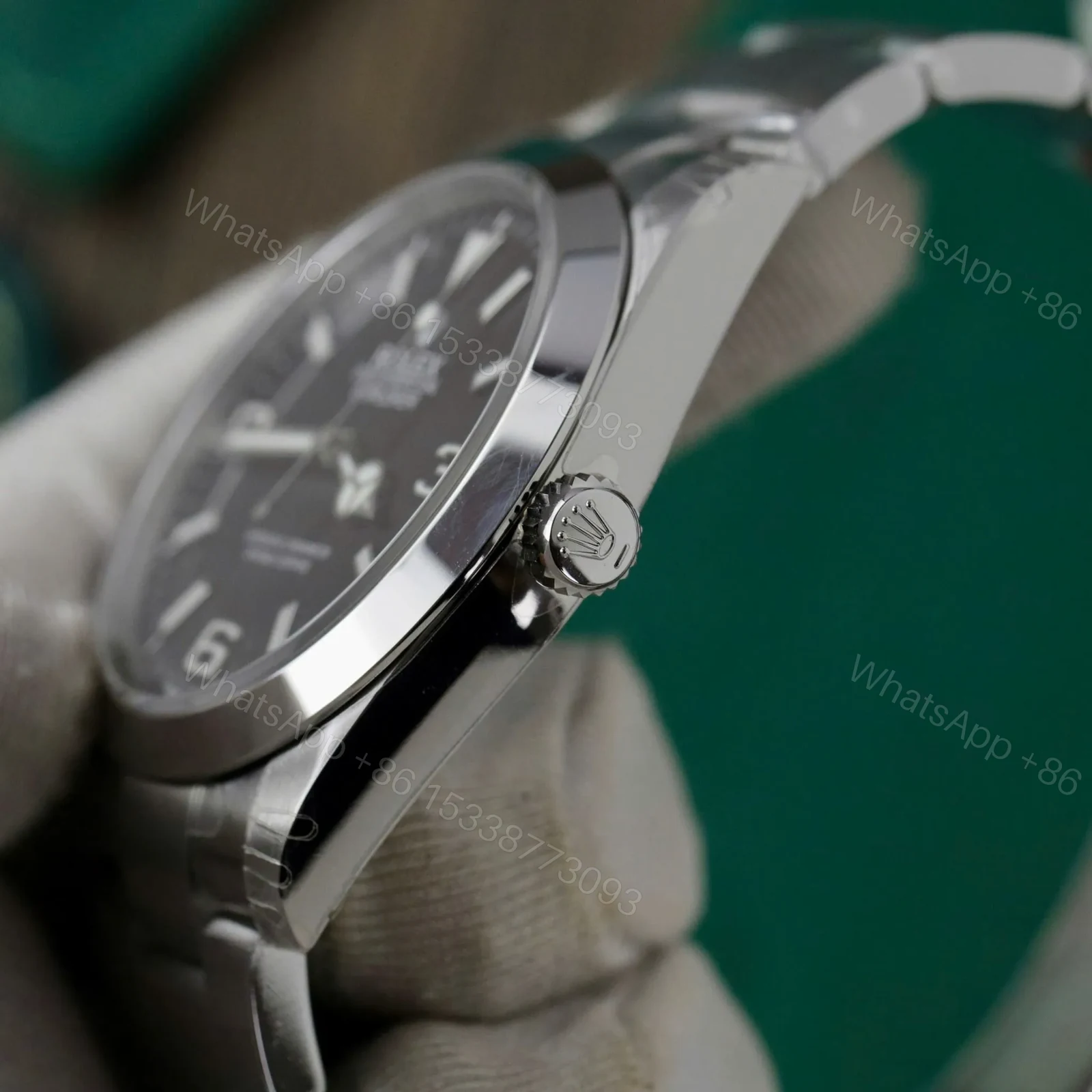 View 3 of Replica Rolex Explorer Black Dial 98087