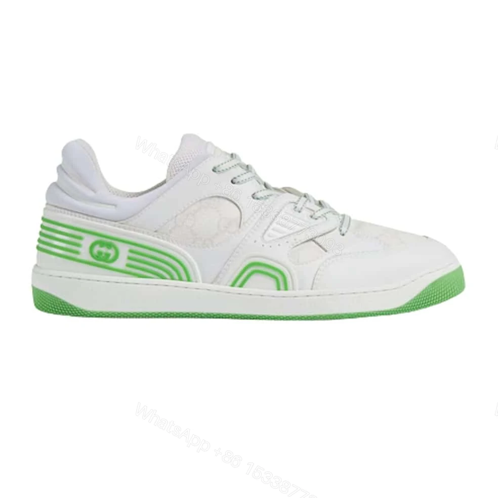 GUCCI BASKET SNEAKERS IN GREEN AND WHITE – GC181 — view 1