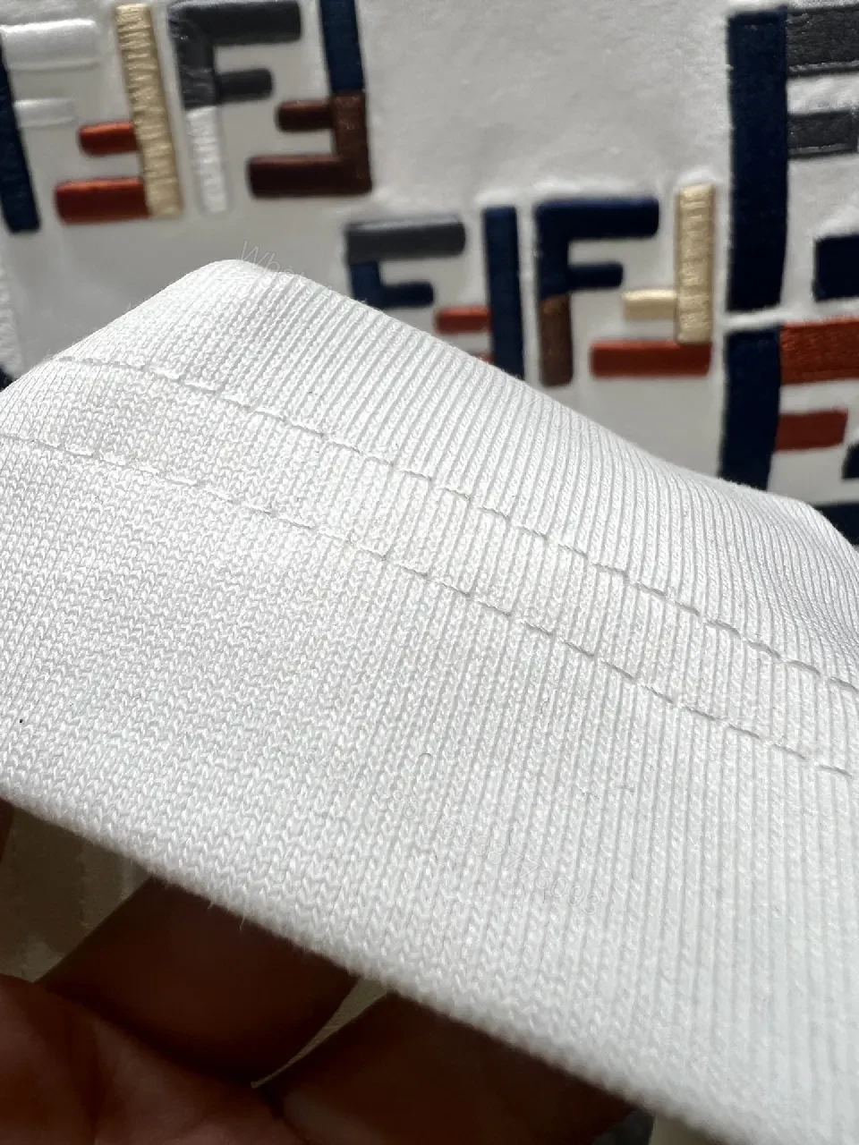 View 7 of White Cotton Block Tee, Relaxed Fit, Graphic Designer-Inspired