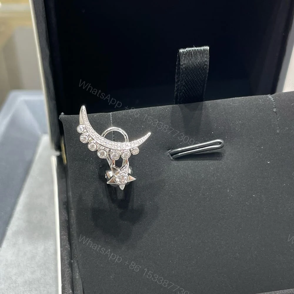 View 6 of CHANEL LUNE DE CHANEL SINGLE CLIP EARRINGS
