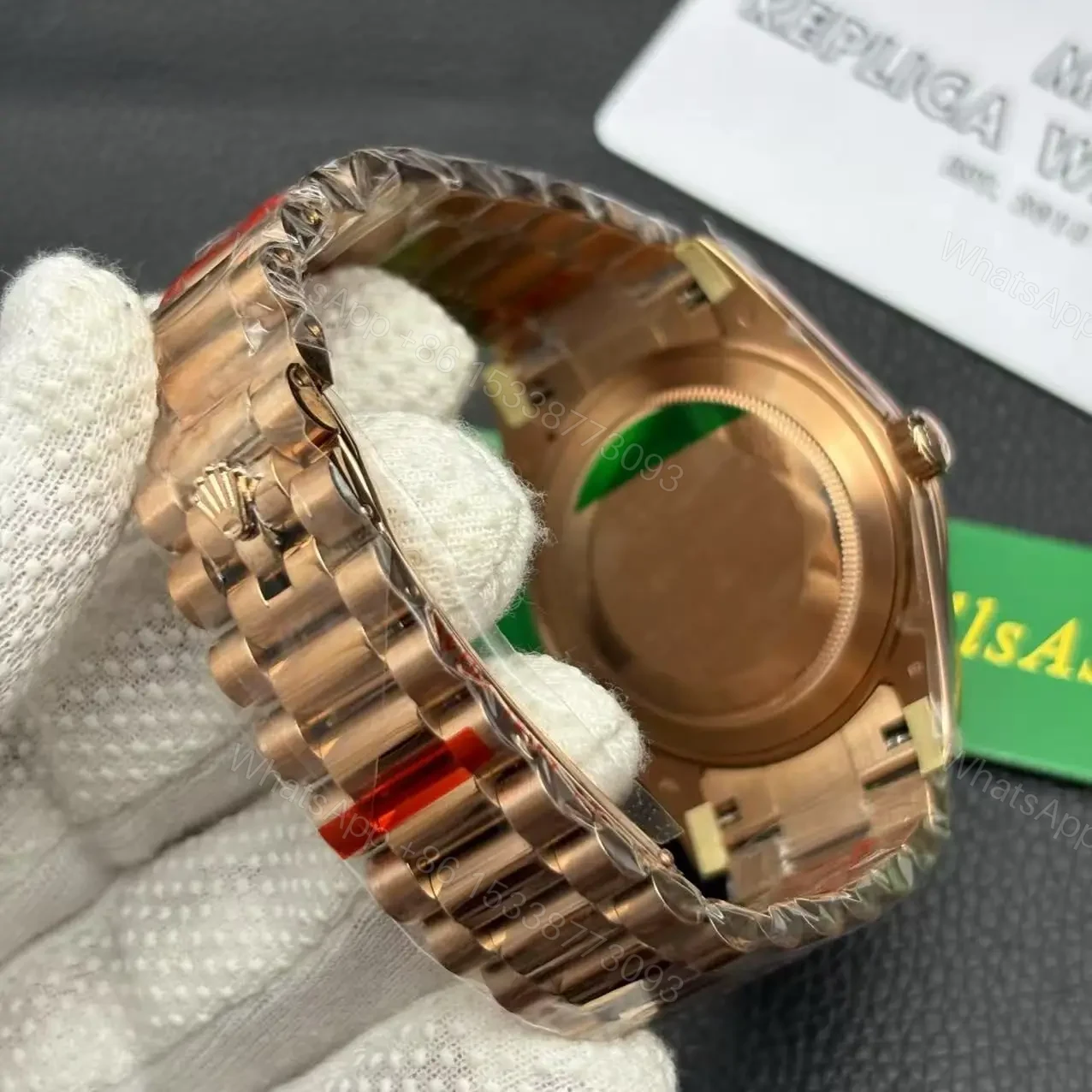 View 7 of Rolex Day-Date 40 Rose Gold Meteorite Dial