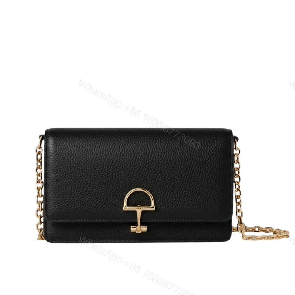 Gucci Half Horsebit Wallet On Chain Black 20Cm — view 1
