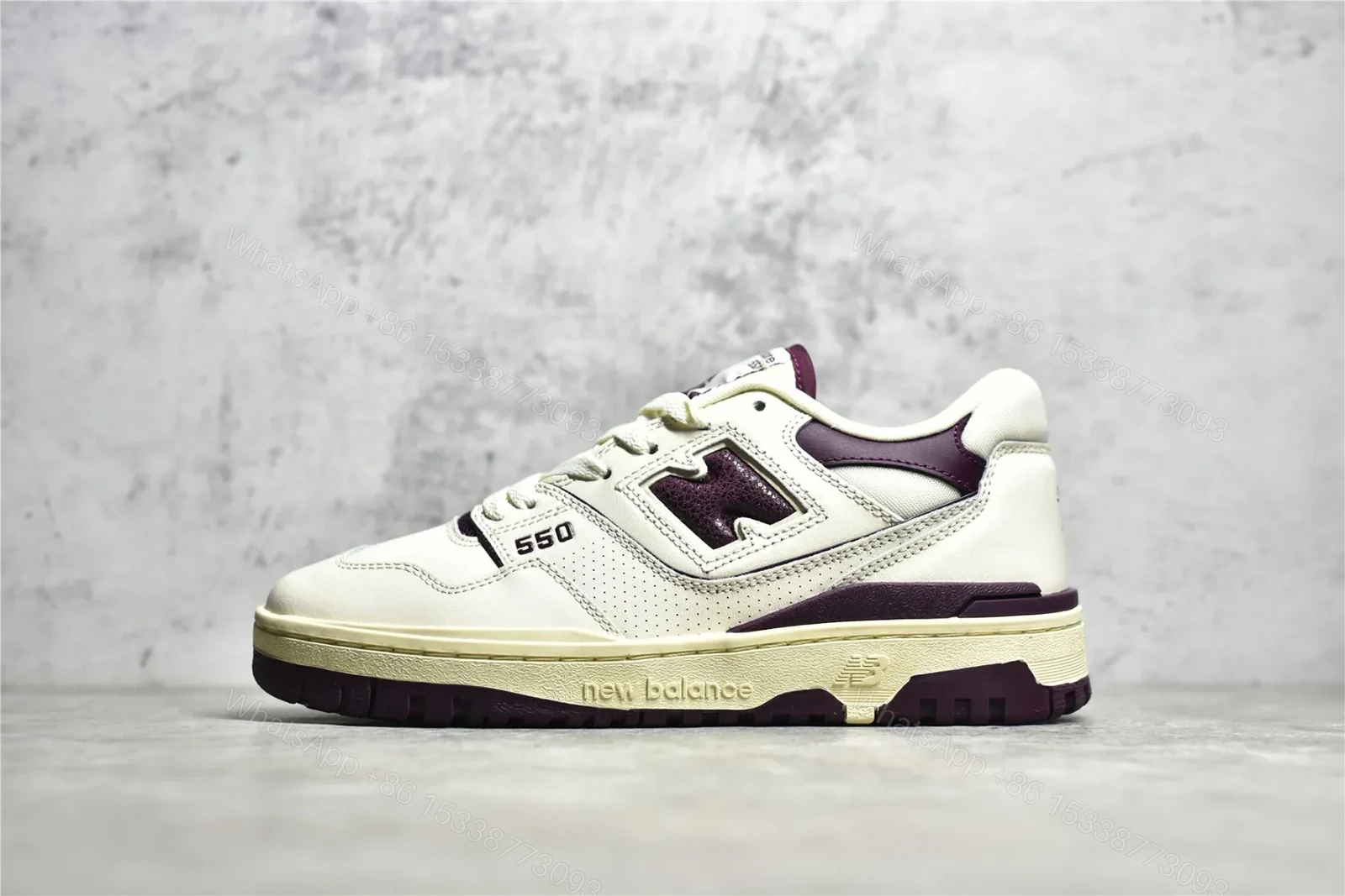 New balance 550 White Purple — view 1