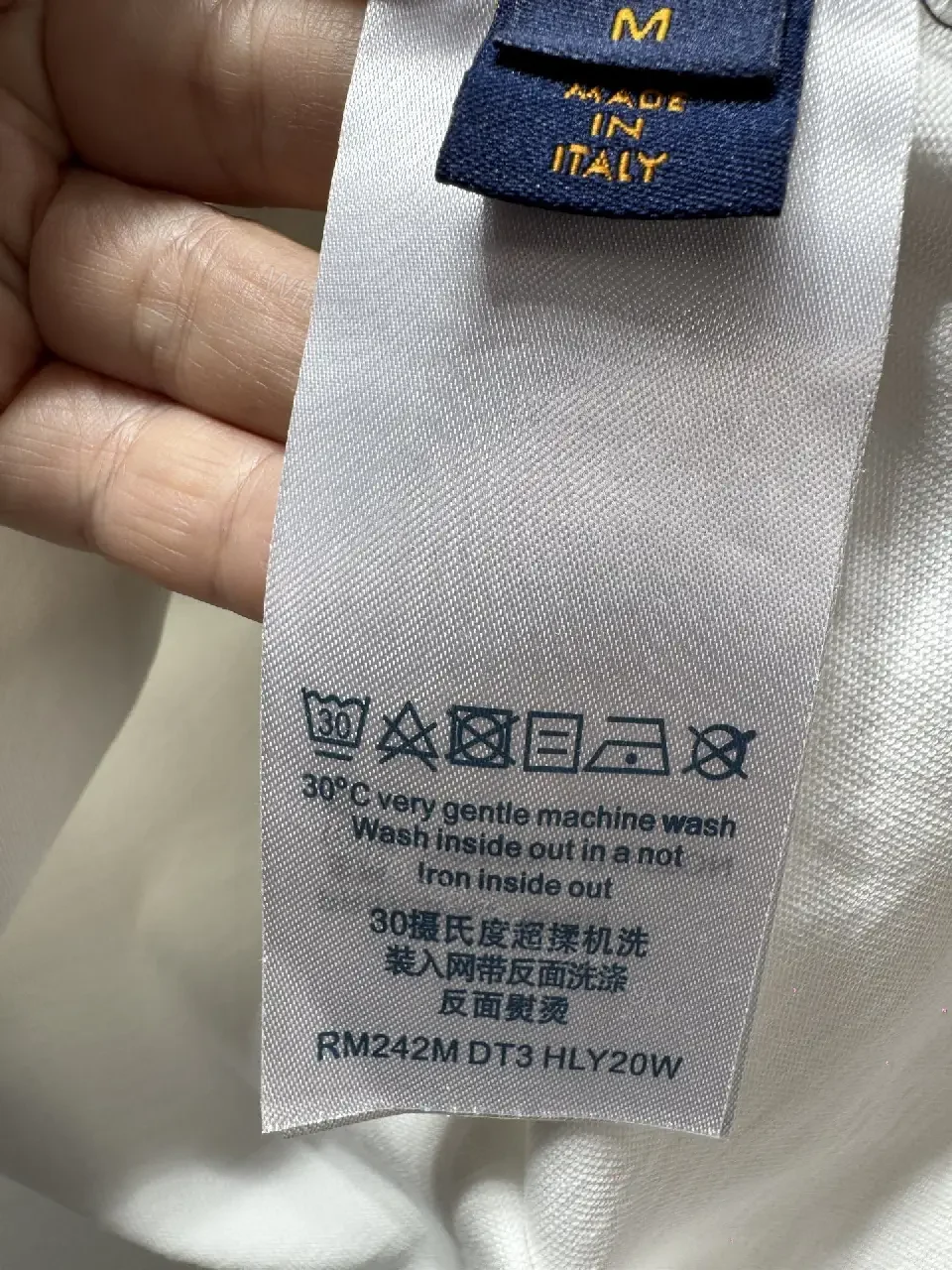 View 6 of Premium White Cotton Tee with Subtle Embroidered Accents