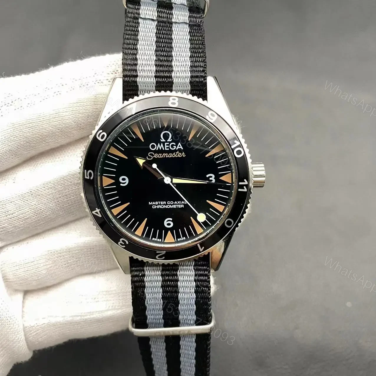 View 5 of Omega seamaster 300 co-axial master chronometer “spectre” Replica