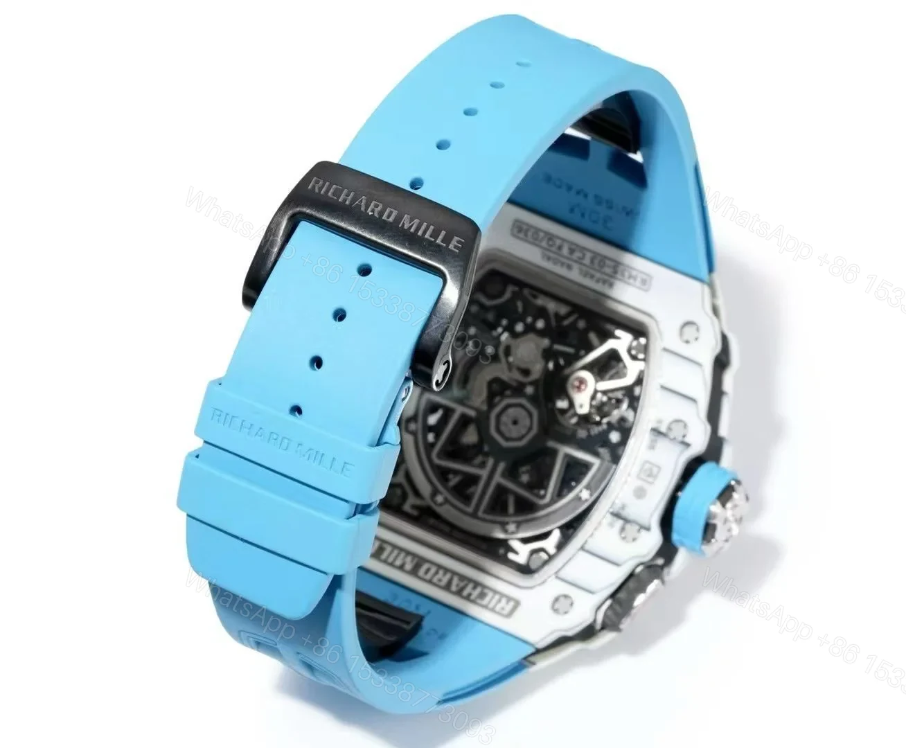 View 9 of Richard Mille RM35-03 Automatic Skeleton Watch Carbon NTPT Quartz Carbon Fiber 13.5MM Slim Case Integrated Movement Premium Edition RM35-03-CARB-AUTO-SK