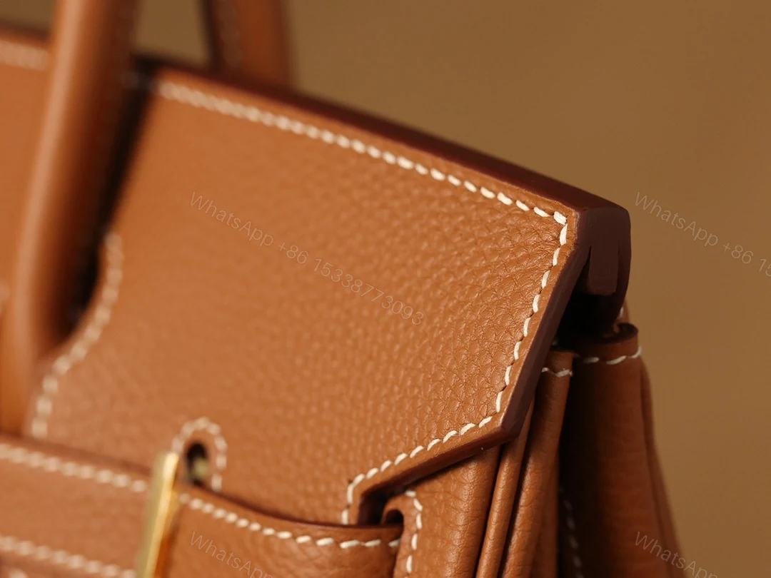 View 11 of 獨家純手工縫製高仿HermesBirkin30系列金棕金扣