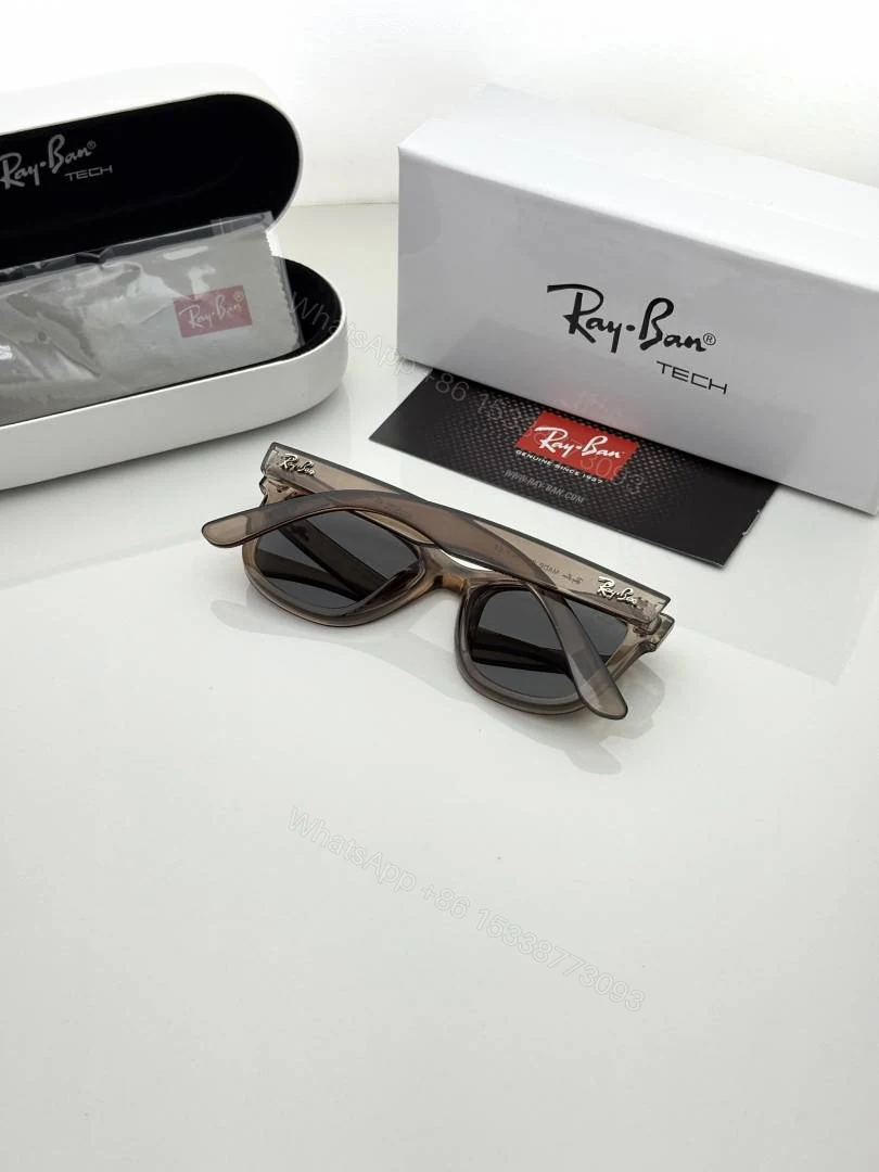 View 4 of First Copy RayBan 0502 Brown Black Sunglasses