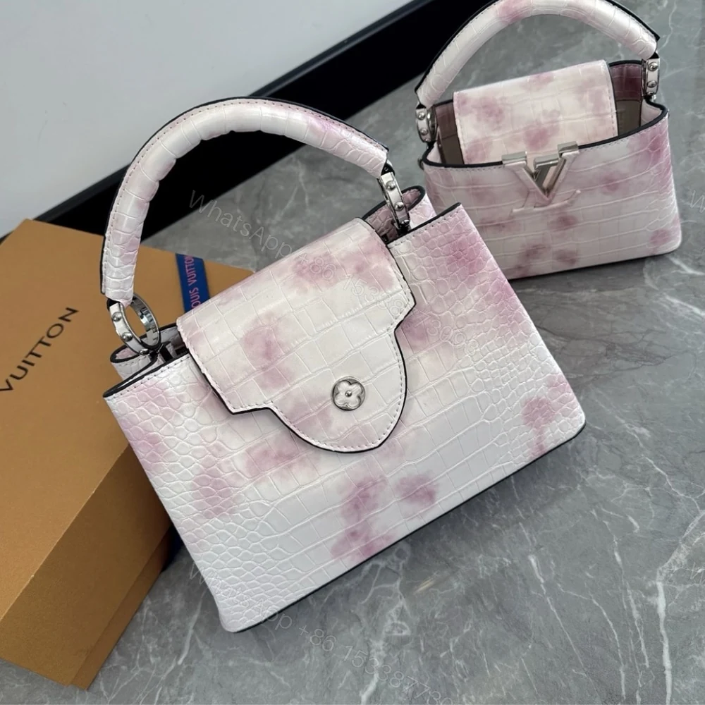 View 2 of Louis Vuitton Capucines BB Bag Pink And White 27Cm