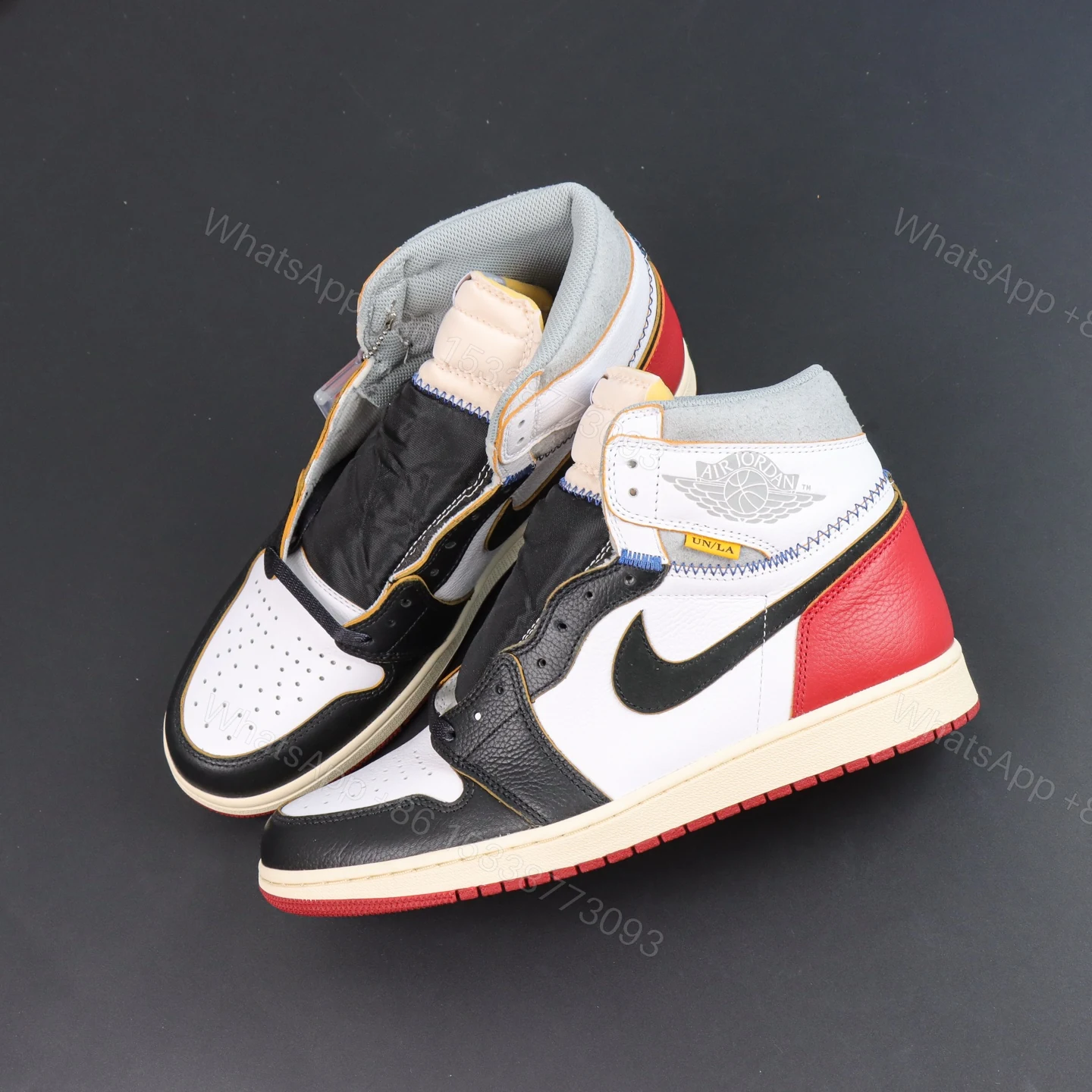 View 8 of Jordan 1 Retro High Union Los Angeles Black Toe