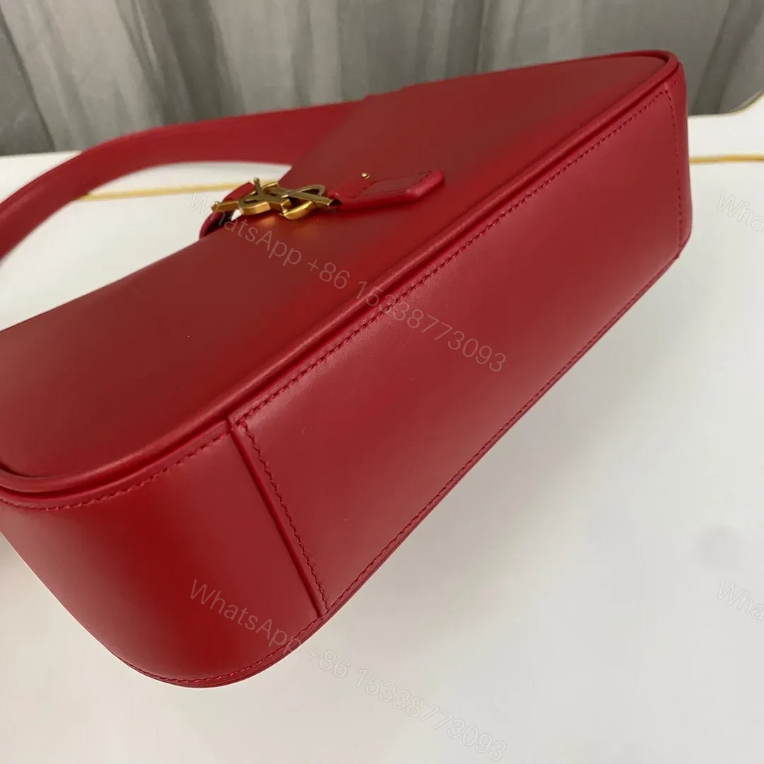 View 3 of Saint Laurent le 5 a 7 mini hobo bag – Red