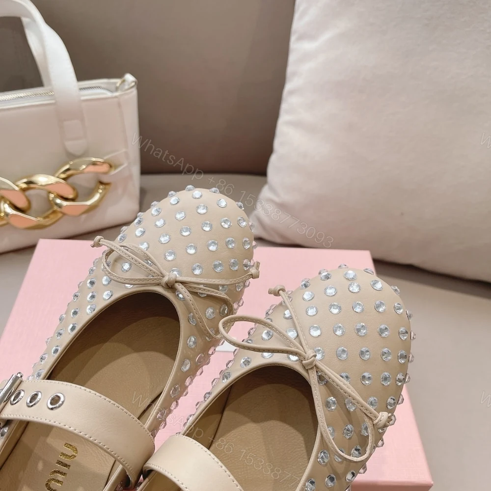 View 5 of MIUMIU BALLERINAS IN BEIGE