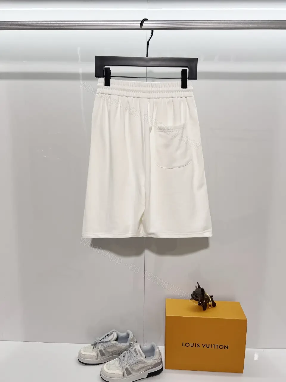 View 10 of Minimalist Luxe Sweatshorts: Premium Relaxed Fit, LV Accent Shorts