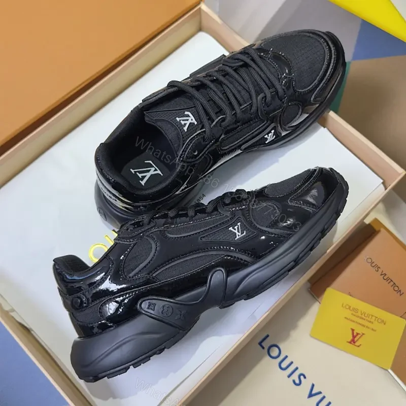 Black Patent & Matte Textured High-Tops: Everyday Luxury Sneaker — view 1