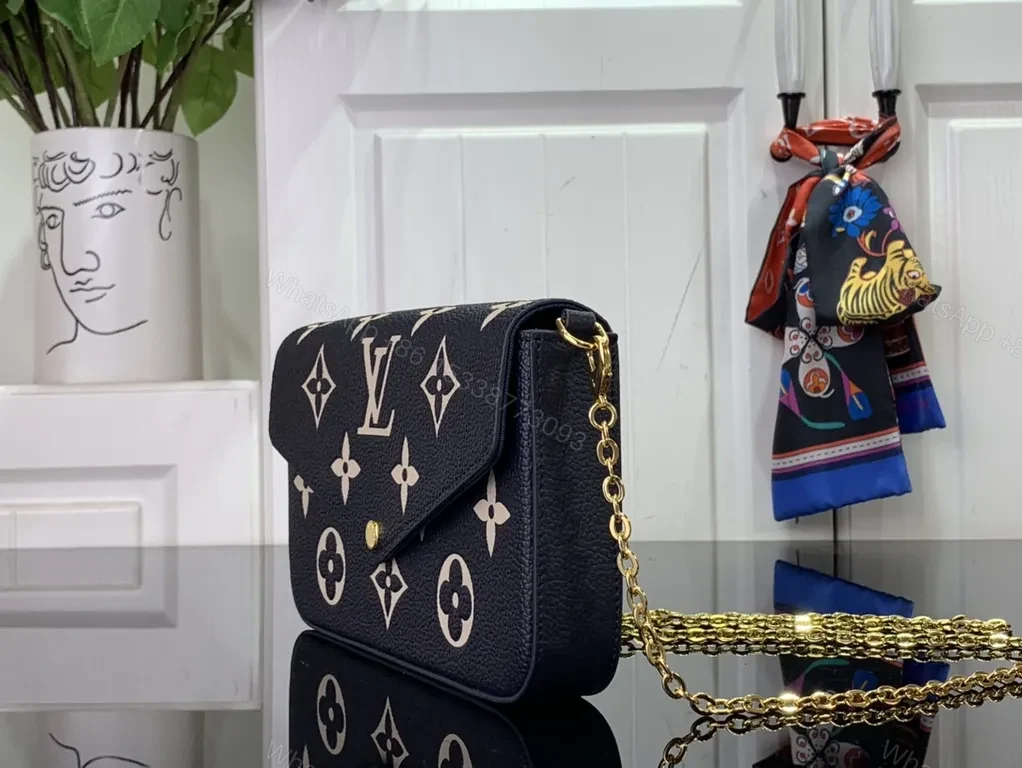 View 5 of Luxe Monogram Crossbody: Timeless LV-Inspired Elegance