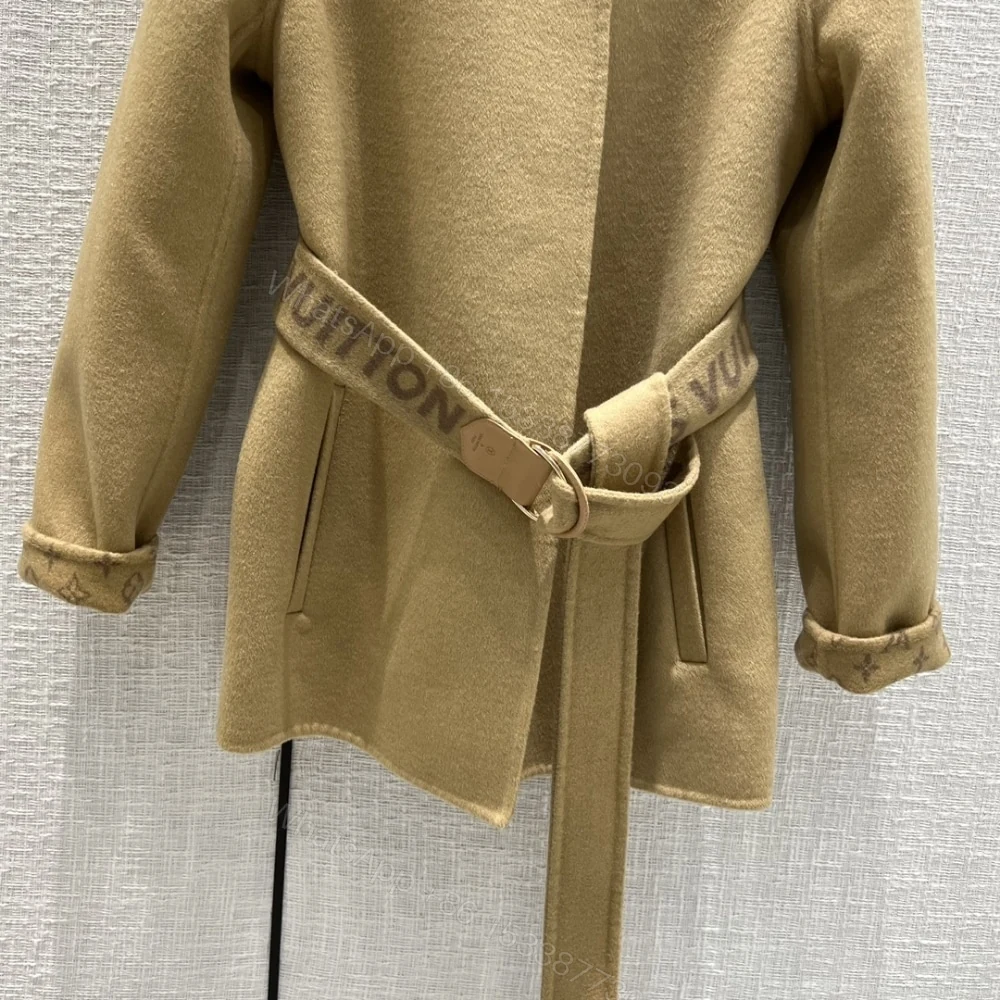 View 7 of Louis Vuitton Signature Short Double Face Wrap Coat 1AA8T0