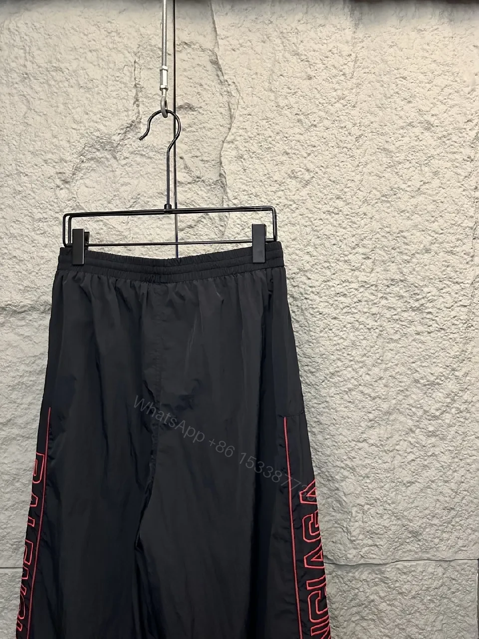 View 9 of Bold Red BALENCIAGA Logo Nylon Track Pants