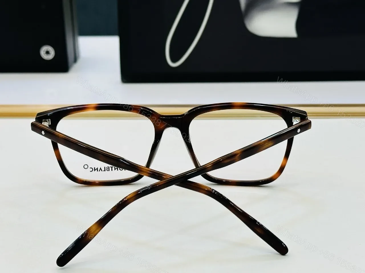 View 2 of Black Acetate Rectangular Glasses, Timeless Luxe, Everyday Kind