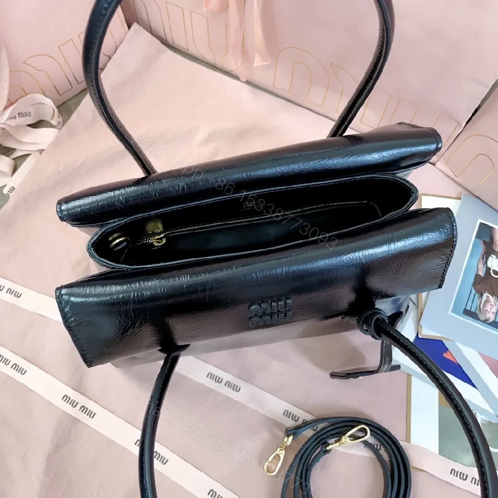View 3 of Structured Leather Satchel: Sleek, Timeless Luxury Bag