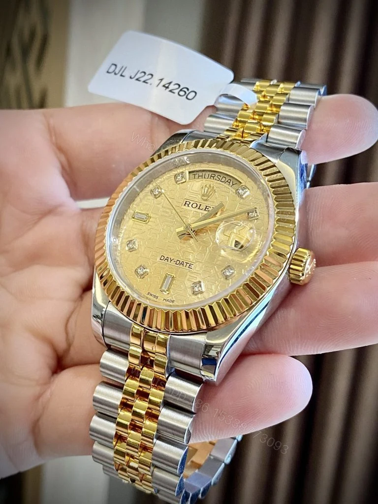 View 4 of Day-Date 40mm Super Clone Custom Gold Wrapped Watch