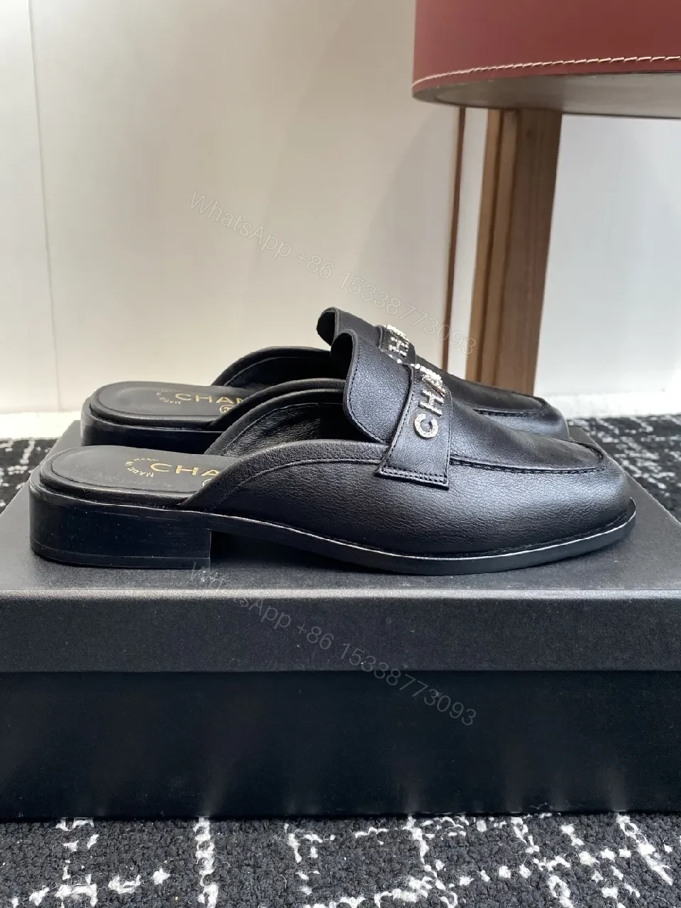 View 2 of Effortless Chic Slip-Ons Luxury Leather Sandals