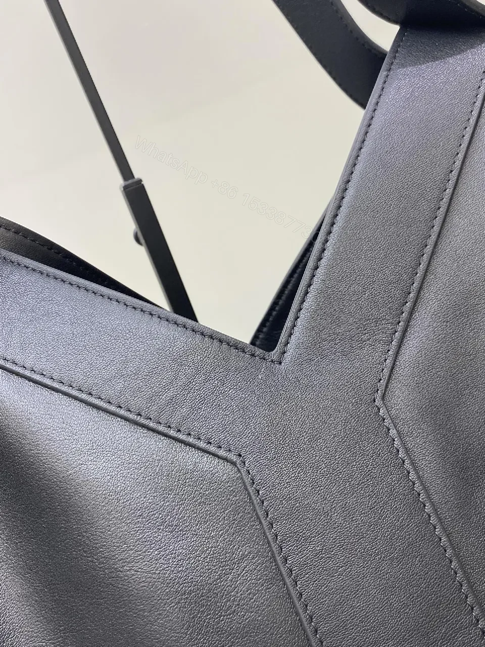 View 8 of V-Neck Bold Tote: Sculpted Leather, Everyday Luxury