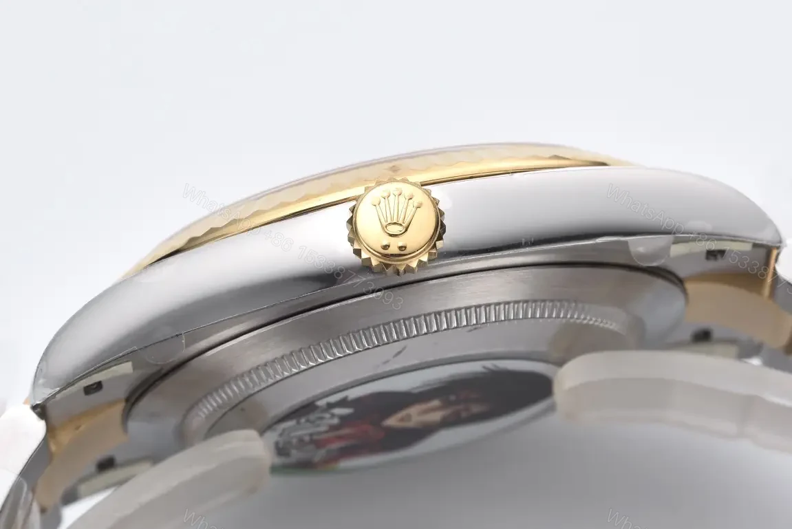 View 7 of Rolex Datejust 41 Rolesor Yellow Fluted Oyster Champagne Dial 126333-0009