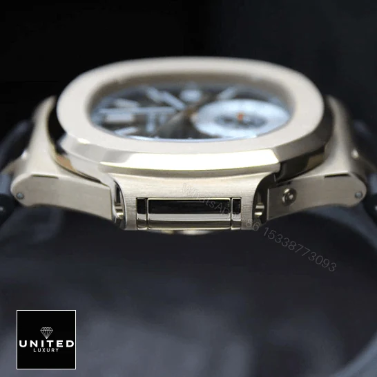 View 8 of Patek Philippe Nautilus Rose Leather Replica