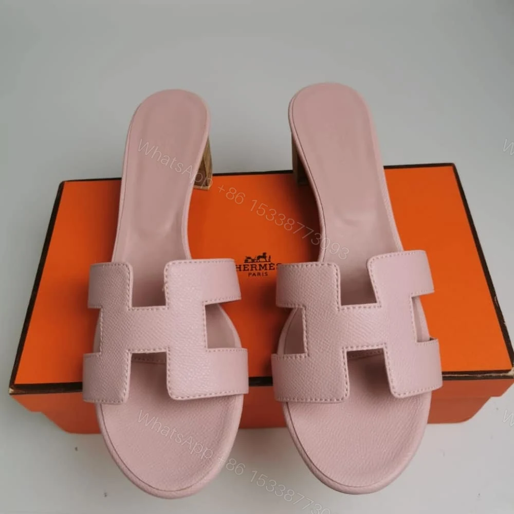 View 2 of Hermes Oasis Sandals Rose Pale H151215Z VR360