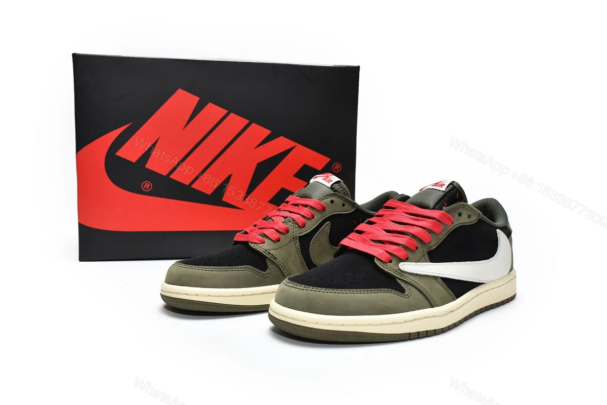 View 3 of Travis Scott x Air Jordan 1 Low Dark Green DM7866-196