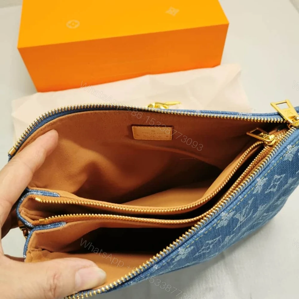 View 5 of Louis Vuitton Coussin PM Bag Denim Blue 26Cm M24564
