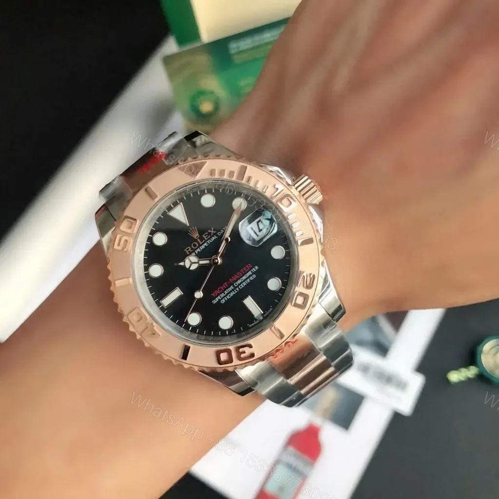 View 9 of Rolex Yacht-Master 40 Rolesor Everose Black Dial 116621-0002