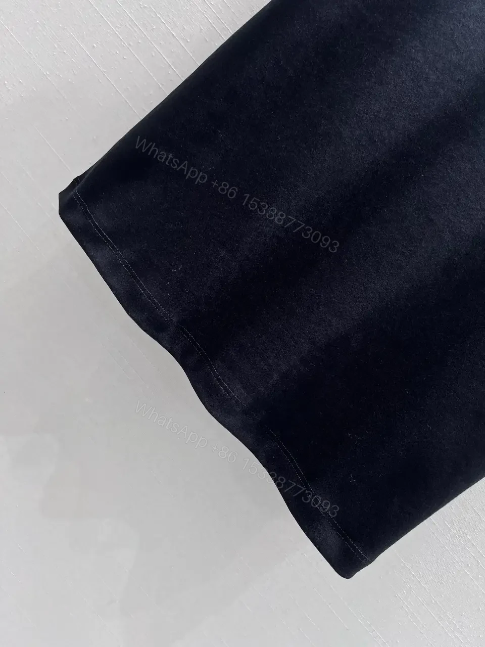 View 9 of Black Cotton Embroidered Logo T-Shirt - Subtle Luxury, Everyday Confidence