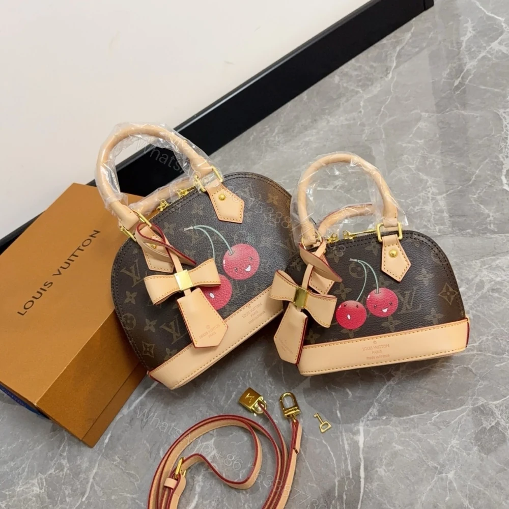 View 2 of Louis Vuitton X Takashi Murakami Monogram Cerise Nano Alma Brown 16 Cm