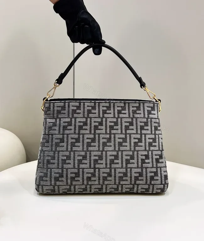 View 7 of Patterned Luxury Handbag with Gold-Accent Hardware