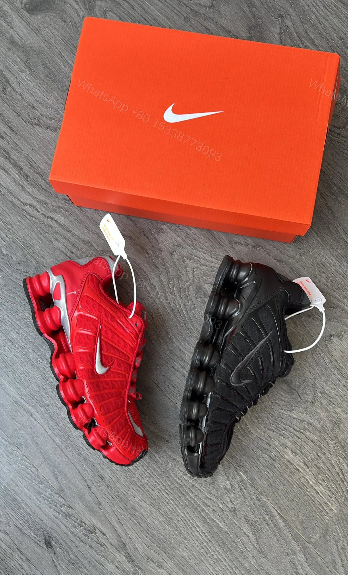 View 3 of First Copy Nike Shox TL Shocker All Black