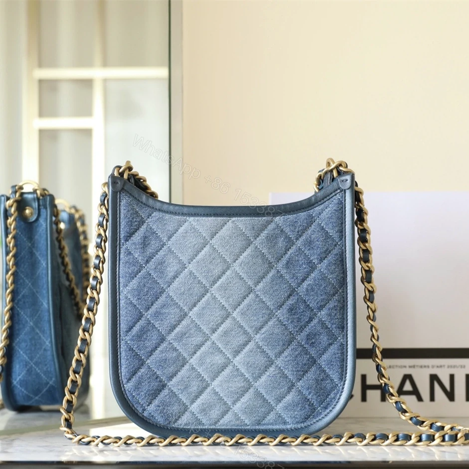 View 2 of 高仿Chanel*24S系列AS4532水洗丹寧Hobo包大號免檢版
