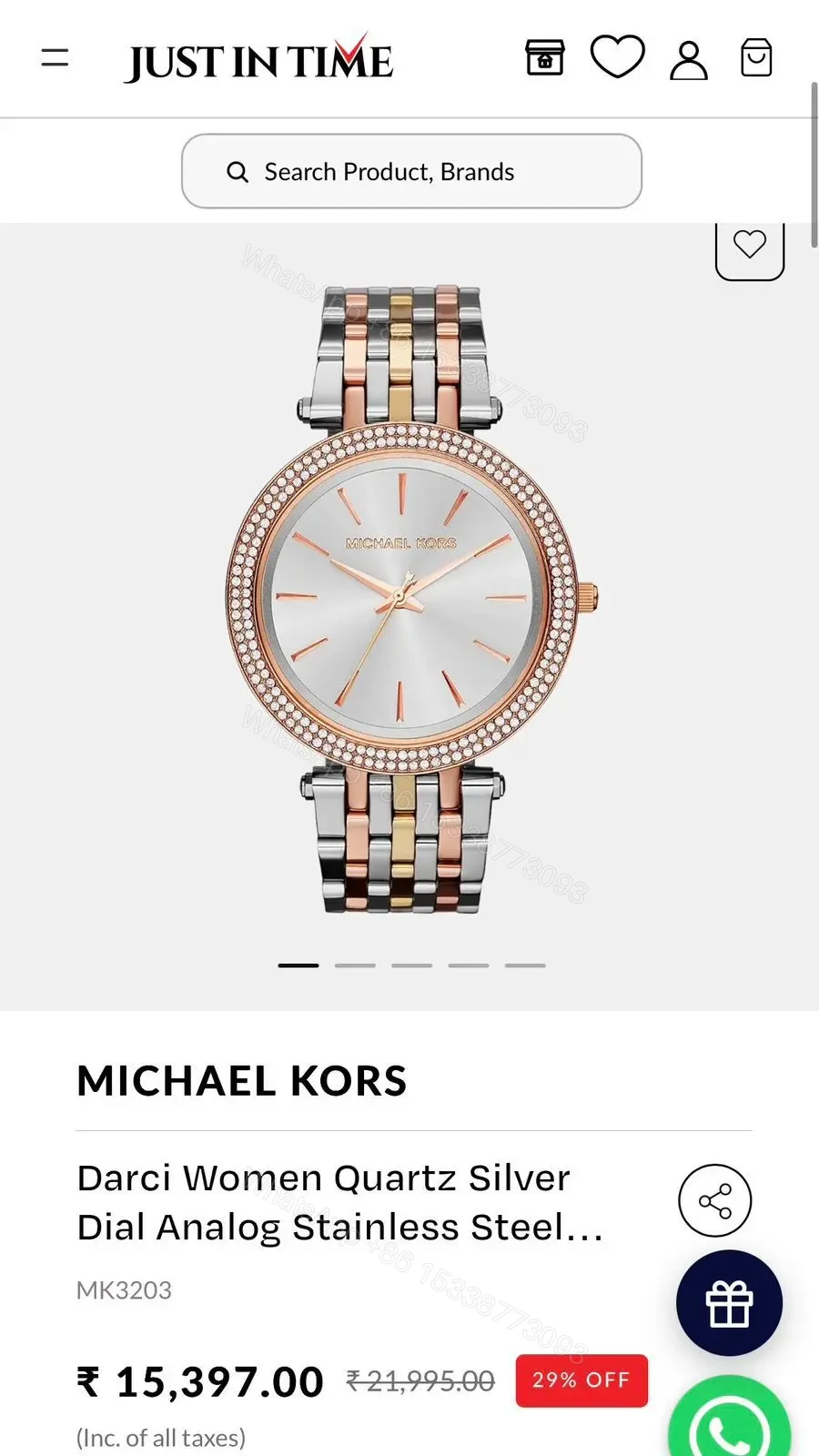 View 4 of Michael kors White Dial