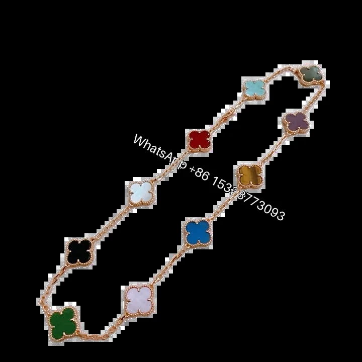 Van Cleef & Arpels Replica Alhambra 10 Clover Necklace — view 1