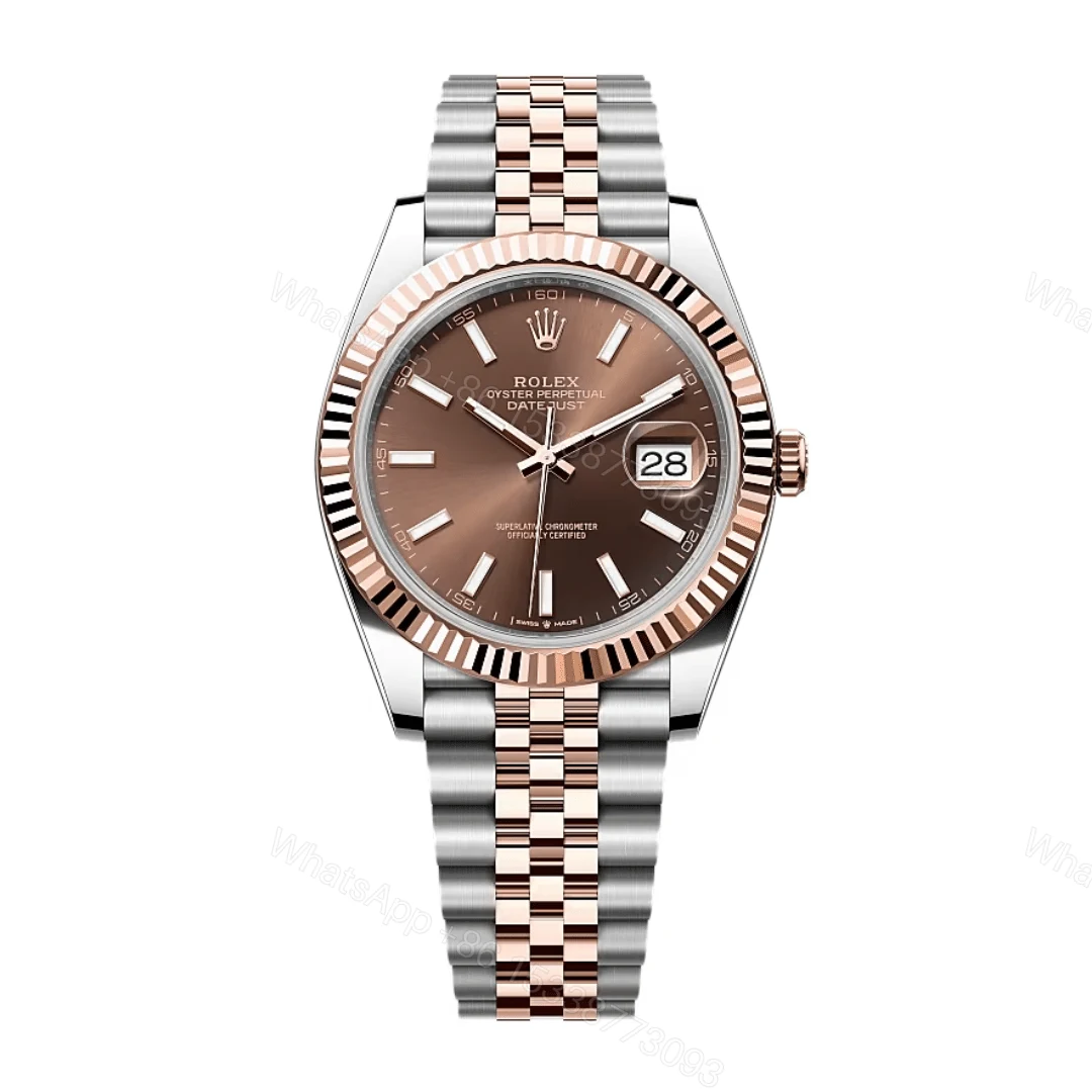 Rolex Datejust Two Tone Chocolate Dial Replica — view 1