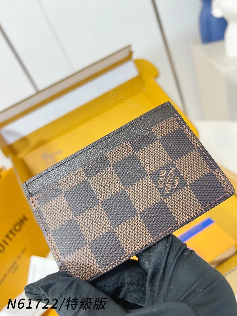 View 2 of Compact Cardholder: Patterned Luxury, Everyday Essential