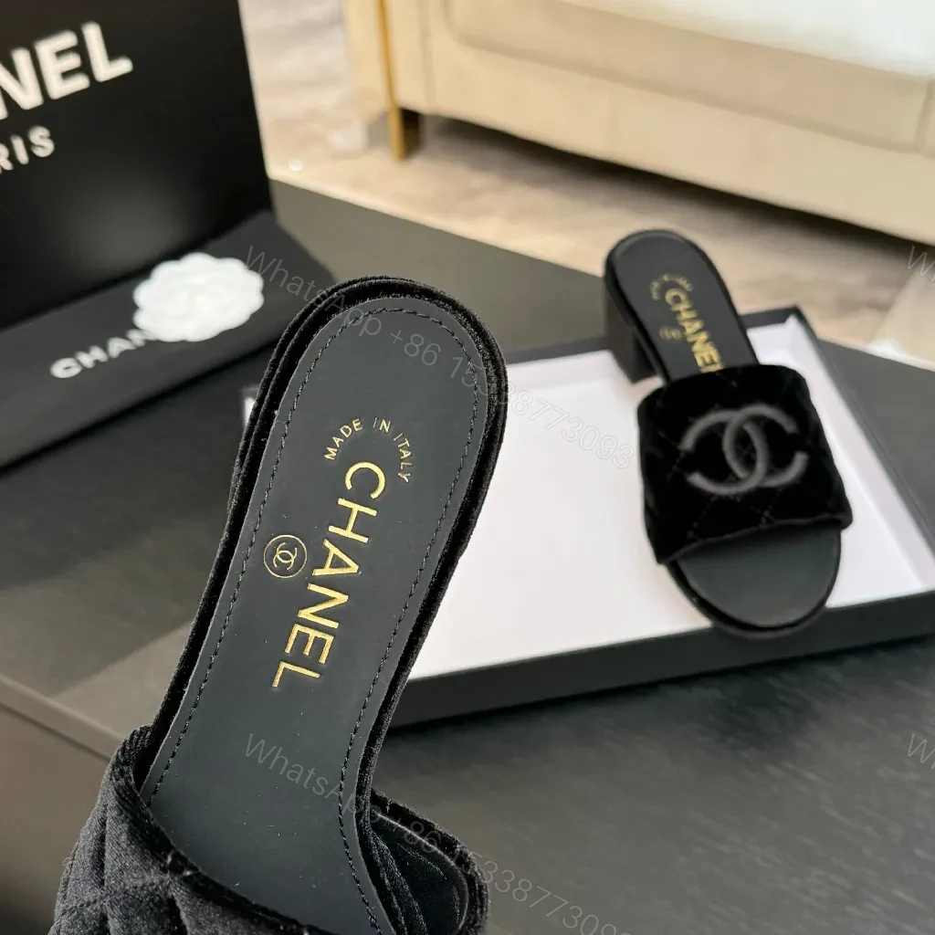 View 6 of Quilted Velvet Mules: Logo Detail, Everyday Luxury, Comfort