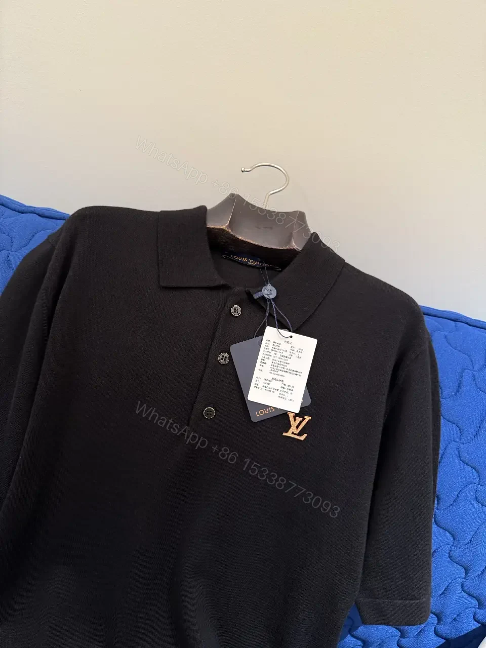 View 4 of Polished Polo: Subtle LV-Inspired Signature Polo Shirt