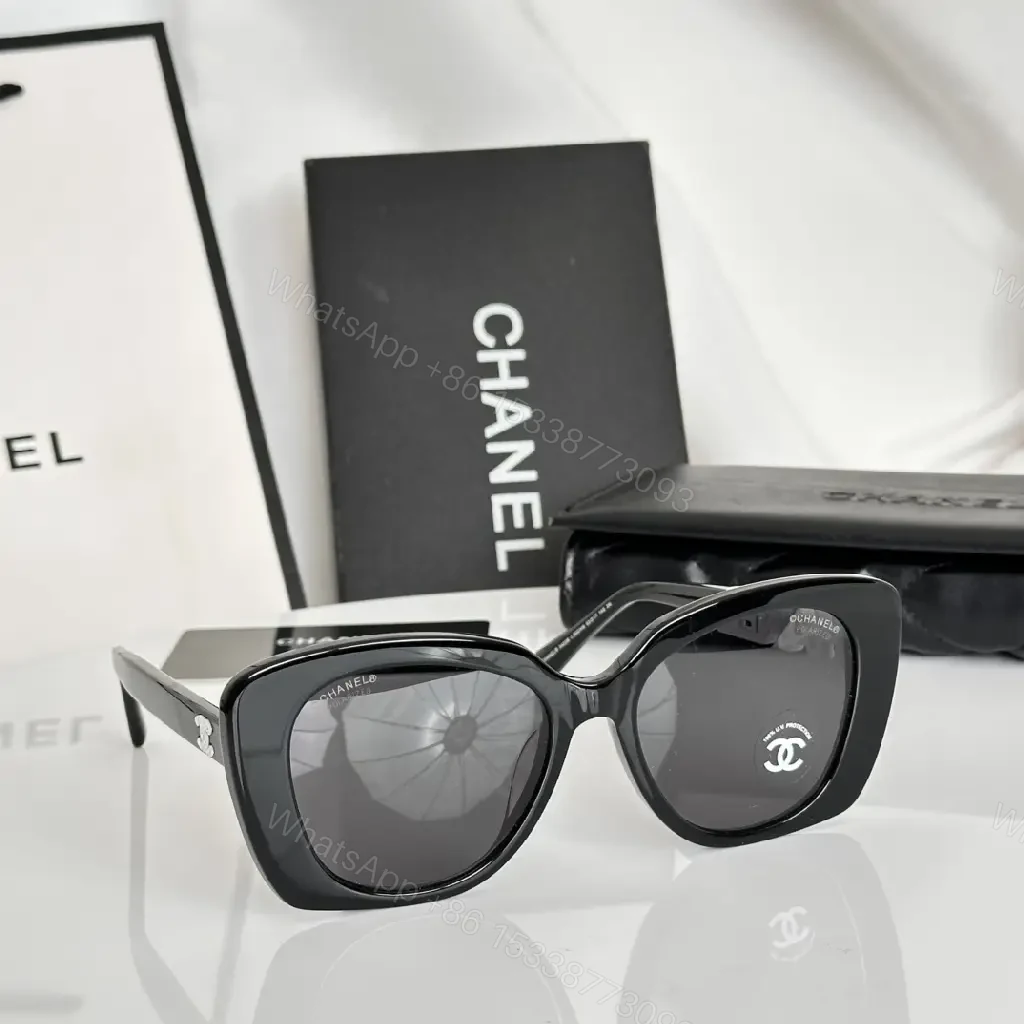 View 2 of Oversized Black Acetate Sunglasses: Modern Luxe Comfort
