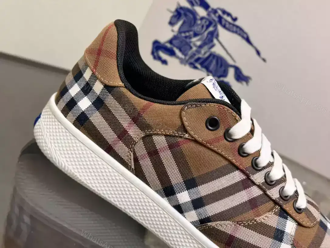 View 9 of BURBERRY TERRACE CHECK SNEAKERS – BBR106