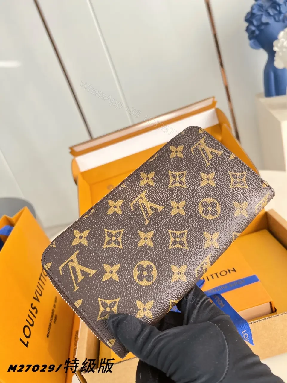 View 2 of Monogram Leather Wallet: Compact Luxury, Everyday Elevation